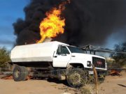 Se incendia bodega con huachicol en Sonora Más de 10 mil litros de combustible estallaron en la región de La Yesca