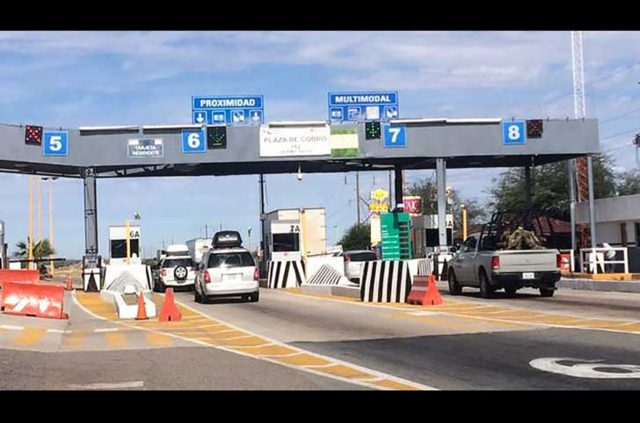 Alista PGR medidas contra secuestro de casetas de peaje en Sonora Se calculan pérdidas económicas de hasta 27 millones 351 mil pesos al mes