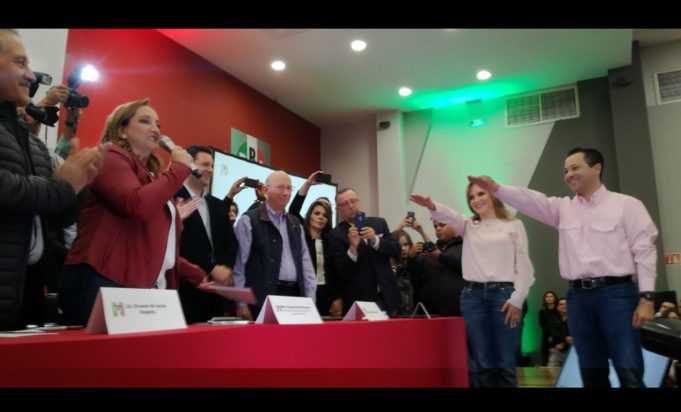Pavlocich y Ruiz Massieu presentes en la toma de protesta del nuevo dirigente priista