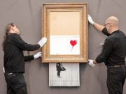 Exhibirán Banksy que fue triturado después de ser subastado
