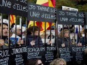 Independentistas catalanes son trasladados a Madrid para ser juzgados