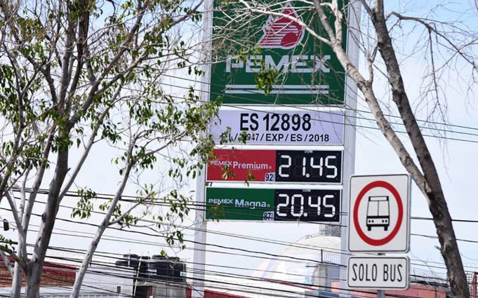 En algunos estados la gasolina Magna supero los $20
