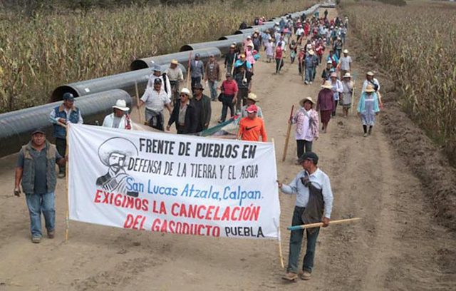 Amparo impide operación de gasoducto en Atlixco