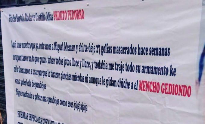 Sin embargo - Narcomantas y cabezas son encontradas en Tamaulipas y Nuevo León