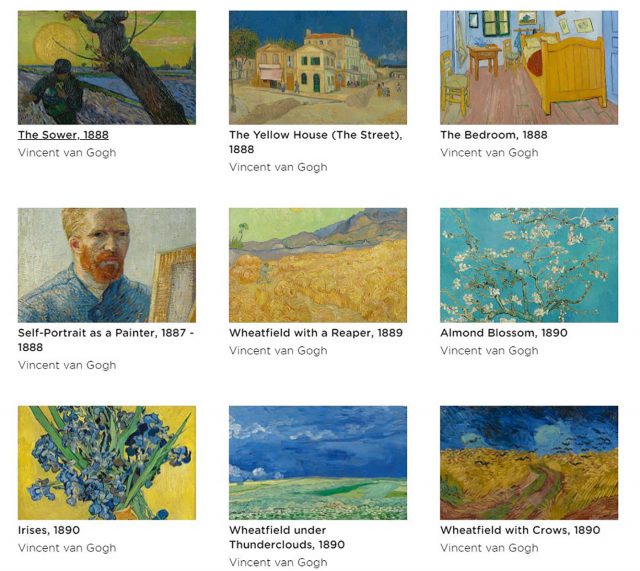 Gratis más de mil obras de Van Gogh