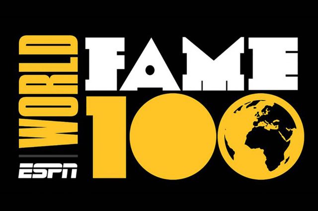 ESPN da a conocer a los 100 deportistas más famosos