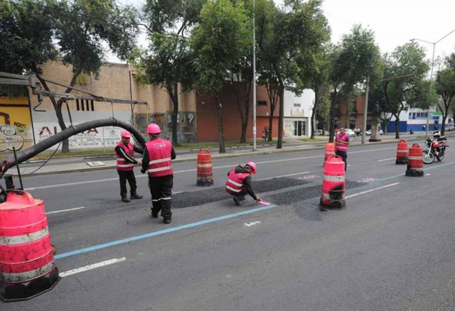 Con planta de asfalto propia, CDMX repavimenta red primaria de vialidades Con planta de asfalto propia, CDMX repavimenta red primaria de vialidades