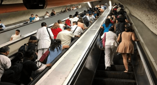 Reanudarán uso de escaleras en la Línea 7 del Metro