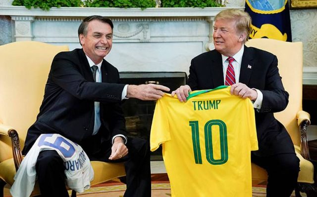 Trump y Bolsonaro se reúnen en la Casa Blanca