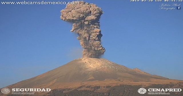 #Popocatépetl mueve el semáforo de alerta volcánica a amarillo fase 3 Cenapred publicó una serie de recomendaciones para los pobladores