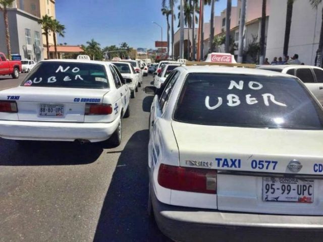 Taxistas de Hermosillo exigen decomisos de autos Uber Aseguran estar compitiendo en condiciones desiguales