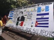 Migrantes cubanos se unen a Caravana madre; inician su andar por Chiapas Migrantes cubanos se unen a Caravana madre; inician su andar por Chiapas