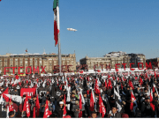 Contingentes sindicales arribaron al Zócalo