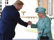 Trump se reunió con Isabel II por primera vez