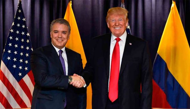 Presidente de Colombia exhorta a militares a apoyar a Guaidó Un gobierno de transición y elecciones libres, propone el mandatario