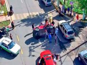 Diputada de Morena va al hospital tras volcarse su camioneta no TV - Diputada de Morena va al hospital tras volcarse su camioneta