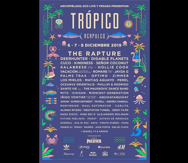Liberaron el cartel del Festival Trópico 2019: The Rapture encabeza la lista «Ha pasado un largo tiempo. México allá vamos»: The Rapture