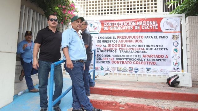 Más de 22 mil estudiantes de Cecyte Sonora se quedaron sin clases Acusa sindicato de trabajadores de la educación la falta de respuesta de la SHCP para garantizar el derecho al aguinaldo 2019
