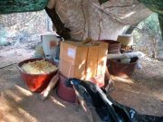 La Sedena desmanteló narcolaboratorio en Sonora Más de 7,000 litros de materiales para fabricar crystal fueron decomisados por la Sedena