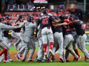 Washington logró su primer campeonato de Serie Mundial al vencer a los Astros de Houston Los Nationals lograron una marca inédita, ganar cuatro juegos como visitantes