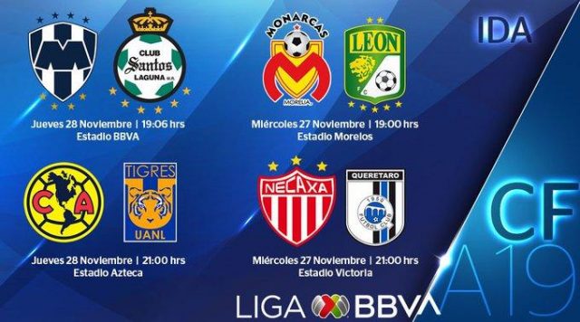 Listos los horarios de los cuartos de final del Torneo Apertura 2019