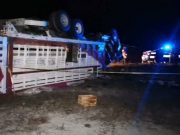 Vuelca camión de peregrinos en límites de Puebla Puebla. Publimetro