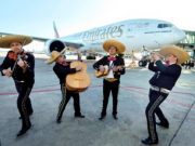 Emirates Airlines celebra su primer vuelo entre Dubái y la CDMX