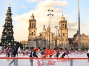 Pista de hielo en el Zócalo se inaugurará este sábado Red Capital - Pista de hielo en el Zócalo se inaugurará este sábado
