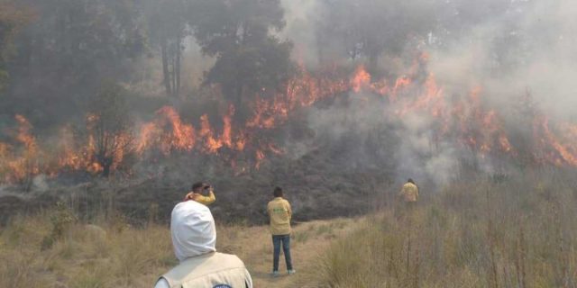 Se registran 4 incendios e Puebla durante la temporada decembrina