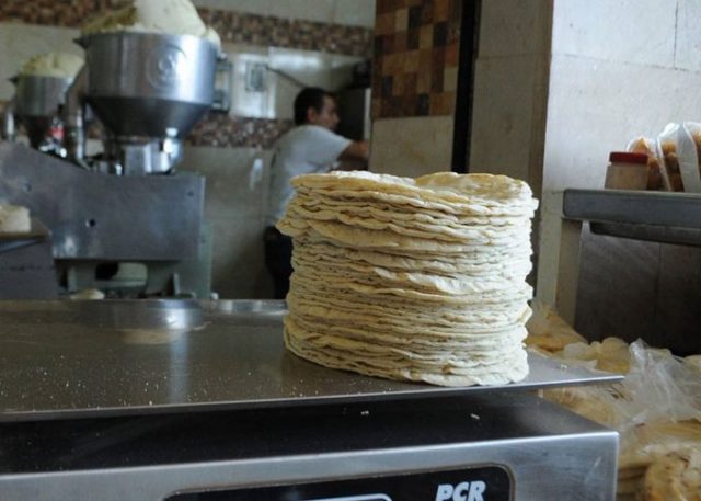Aumenta el precio de la tortilla en la entidad
