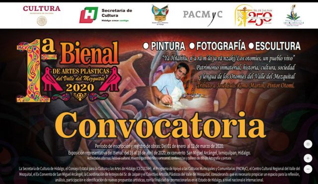 El próximo 16 de abril arrancará el primer Bienal de Artes Plásticas del Valle del Mezquital