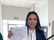 Liz Islas entrega carta de intención a candidatura independiente para la presidencia municipal de Mineral del Monte