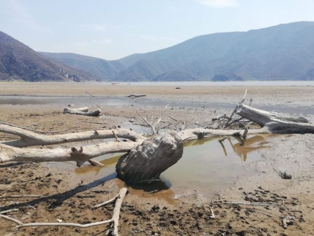 Completamente seca luce la Laguna de Metztitlán en Hidalgo