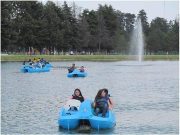 Inicia mantenimiento del lago Los Ahuehuetes