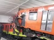 Lesionados y caos tras choque de trenes en la estación Tacubaya