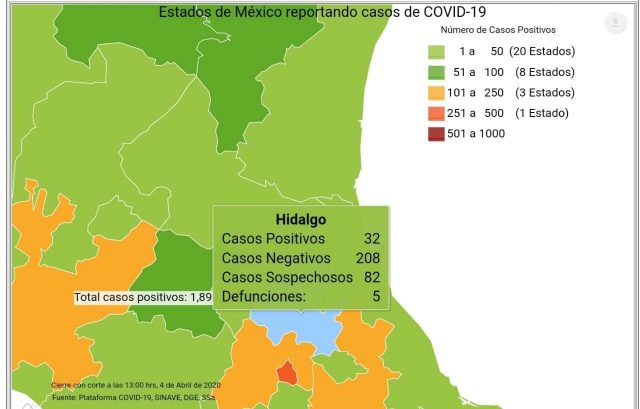 Suman siete fallecimientos por Covid-19 en Hidalgo Criterio Hidalgo