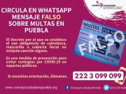 Descartan multas por no usar cubrebocas en Puebla Twitter