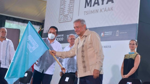 Obrador da segundo banderazo para el Tren Maya El Heraldo de México