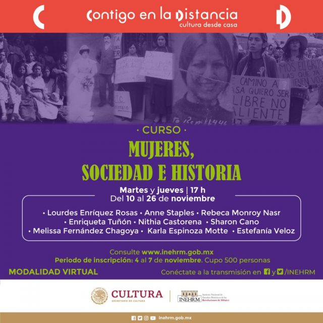 EL INEHRM realizará curso sobre la participación de las mujeres en la historia de México Linea de Contraste