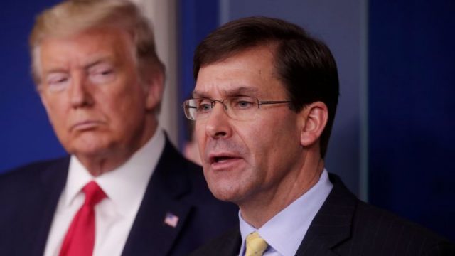 Trump despidió a su secretario de Defensa AS USA