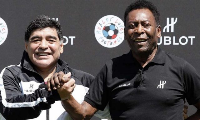 «Te amo, Diego», el nuevo mensaje de Pelé a Maradona