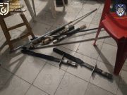 Confiscan bombas molotov y objetos punzocortantes en Polanco
