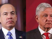 AMLO desea recuperación a Calderón; este último le agradece