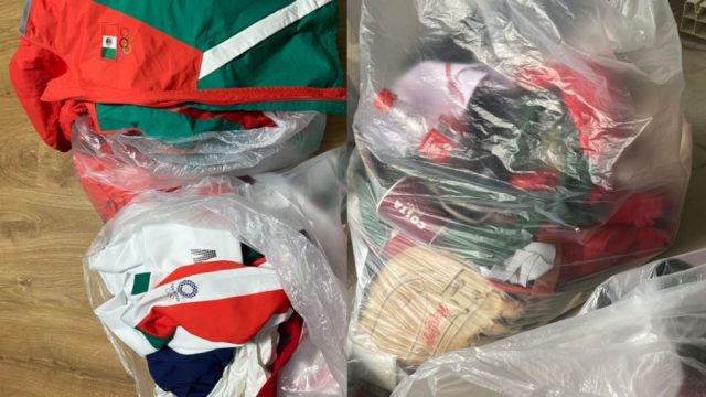 El respeto y el uniforme a la basura