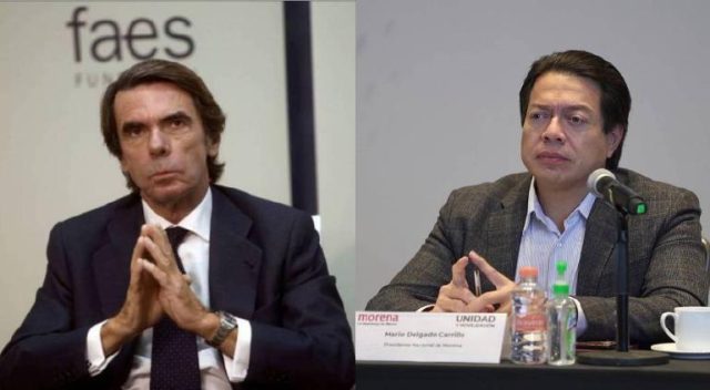 Mario Delgado llama «instigador» a ex presidente español