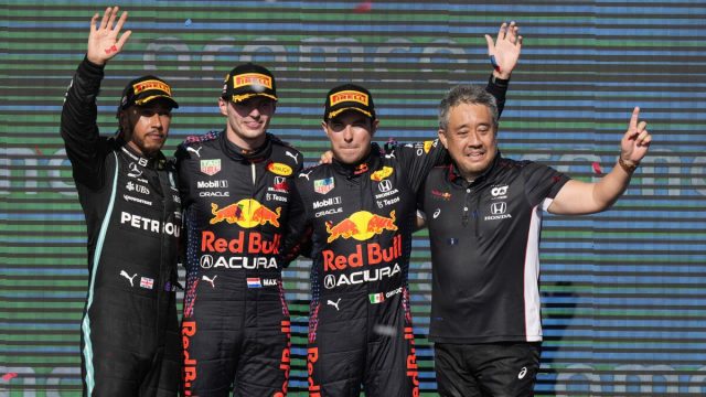 Checo obtiene podio en el GP de Estados Unidos