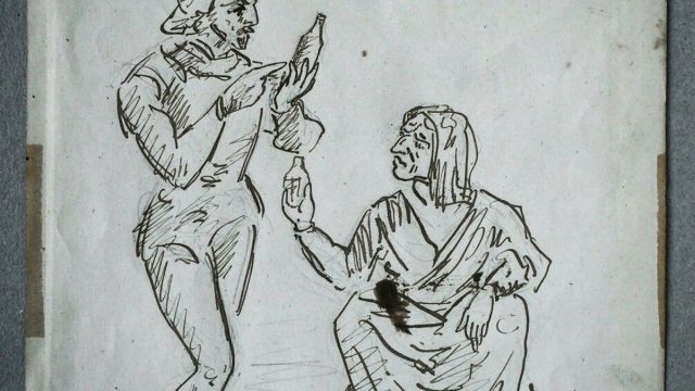 Subastaran dibujo hecho por Paul Cézanne