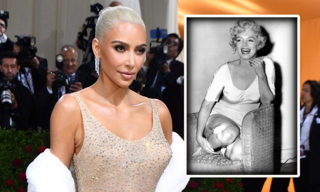 Kim Kardashian usó el mismo vestido que Marilyn Monroe en la Met Gala