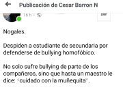 Maestro homofóbico corre a alumno de secundaria en sonora