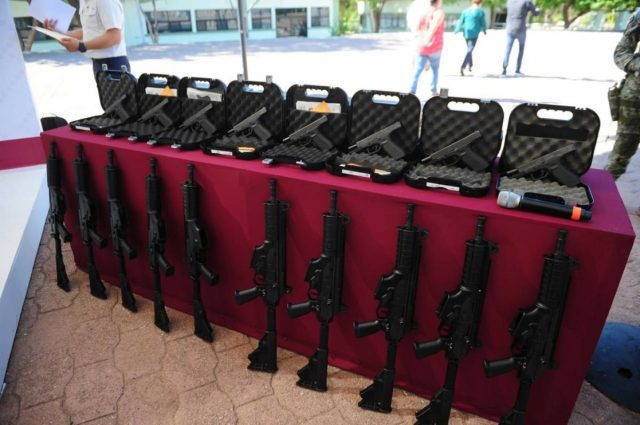 Armamento decomisado será entregado a policías municipales en Sonora